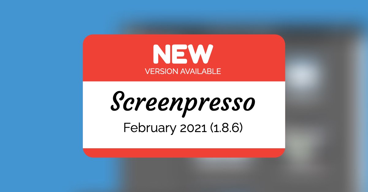 download the new Screenpresso Pro 2.1.13